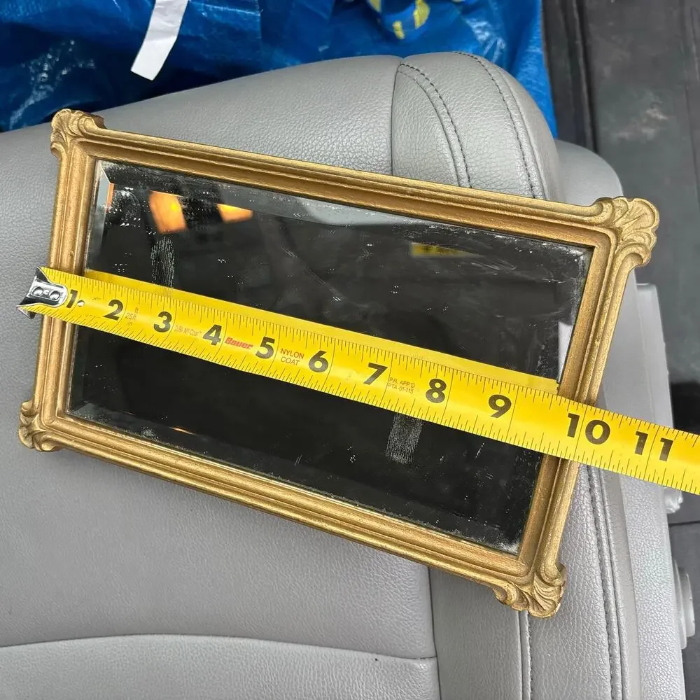 Vintage HOMCO Beveled Gold Vanity Wall Mirror Hollywood #2623 USA 1985 10